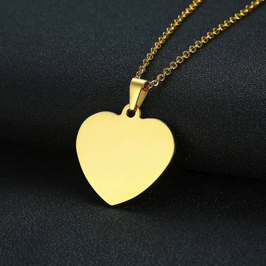 Ariel Simple Heart Pendants for Women Men Necklac