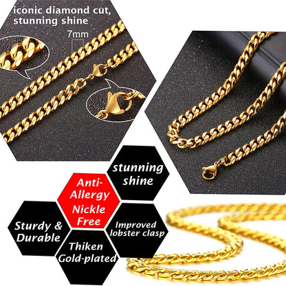 Ariel Thick Miami Cuban Chain Necklace for Men