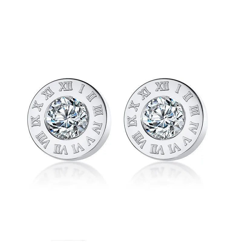 Ariel Elegant Roman Numerals Earrings for Women