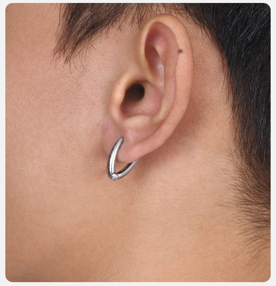 Ariel Retro Triangle Hoop Earrings for Men