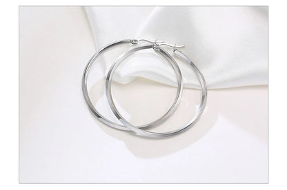 Ariel Minimalist Large Hoop Earrings for Women