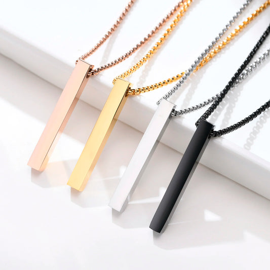 Ariel Vertical Pillar Necklace for Men