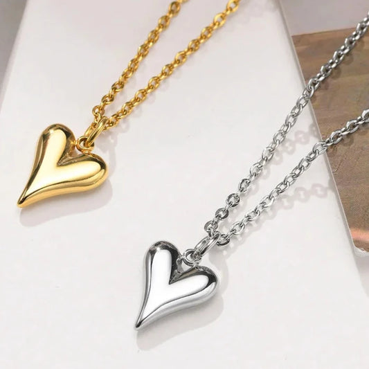 Ariel Gold Plated Heart Necklace