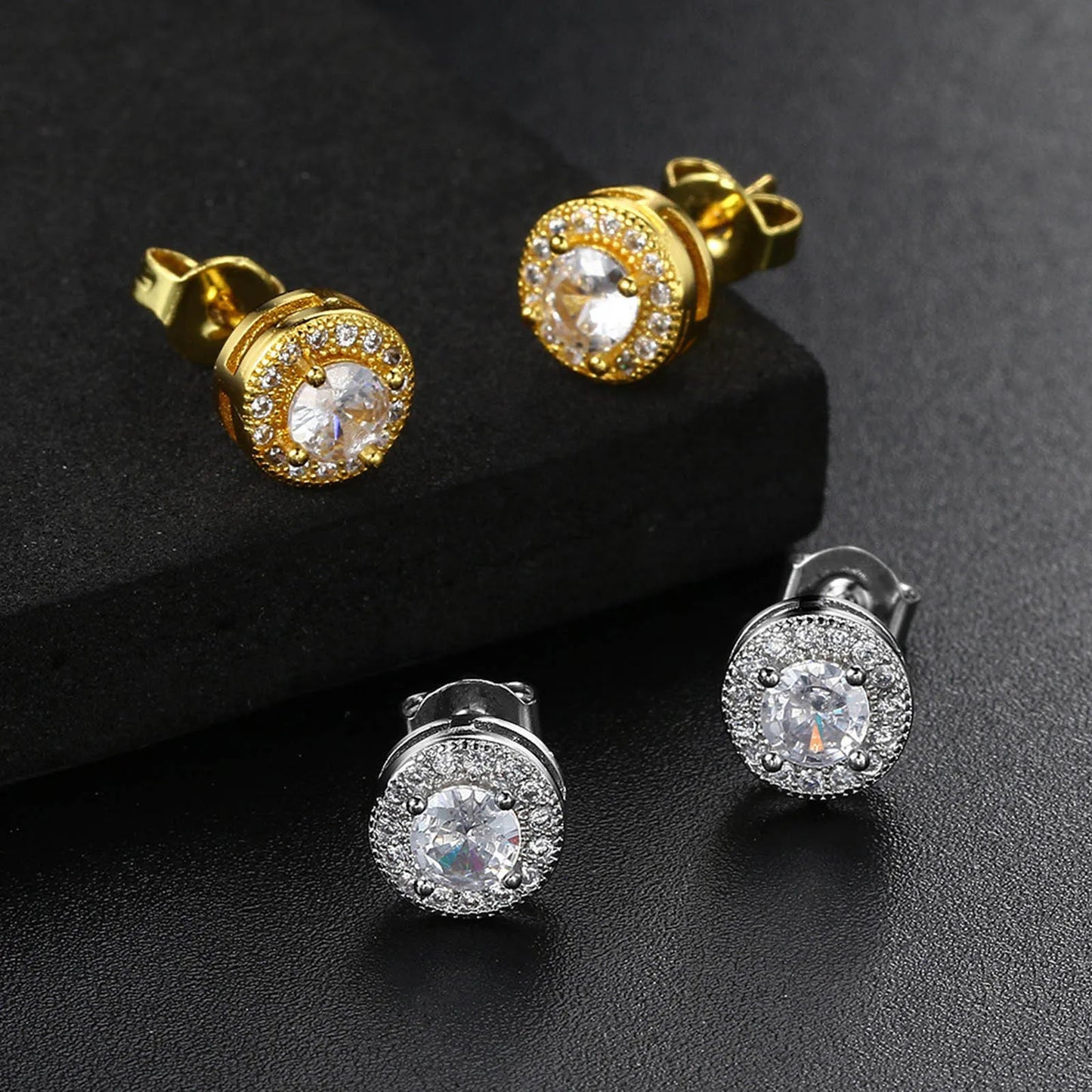 Ariel Full Cubic Zirconia Stone Earrings