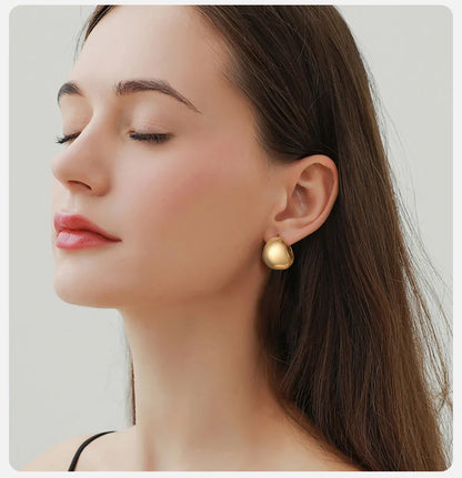 Ariel Gold Color Hoop Earrings for Women