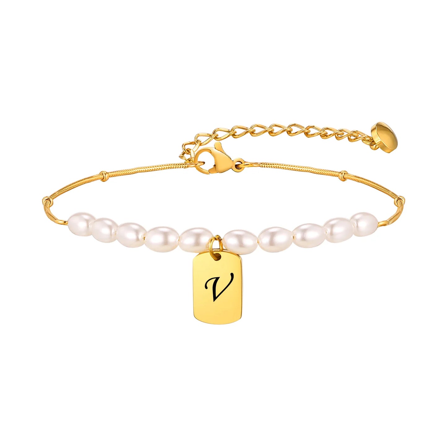 Letter V bracelet