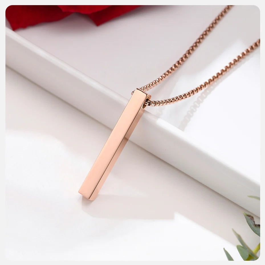 Ariel Vertical Pillar Necklace for Men