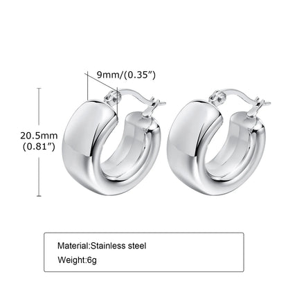 Ariel Chunky Hoop Earrings for Women