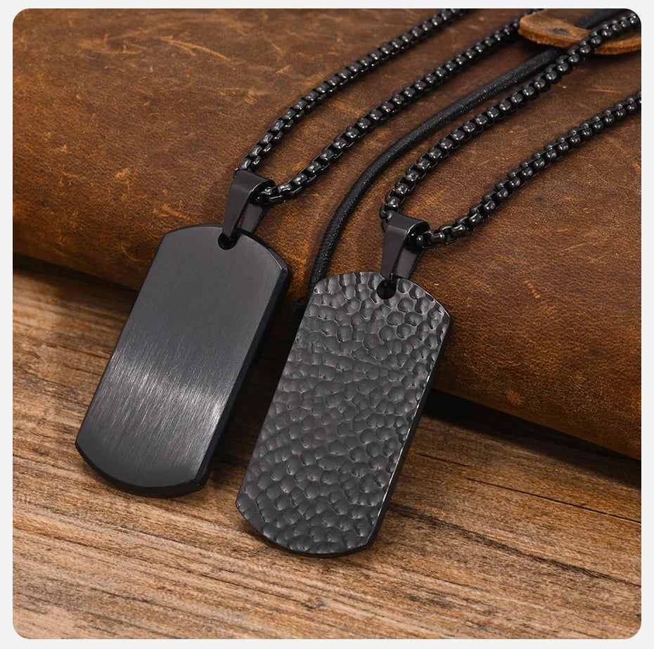 Ariel Punk Hammered Style Necklaces for Men