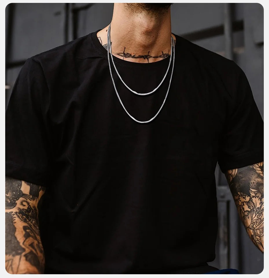 Ariel 2.5mm Box Chain Necklace for Men