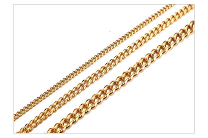 Ariel 3-7mm Cuban Chain Necklaces for Men