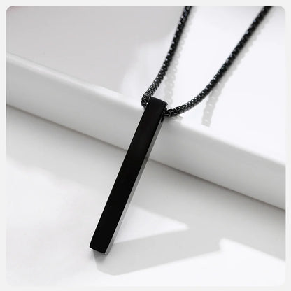 Ariel Vertical Pillar Necklace for Men