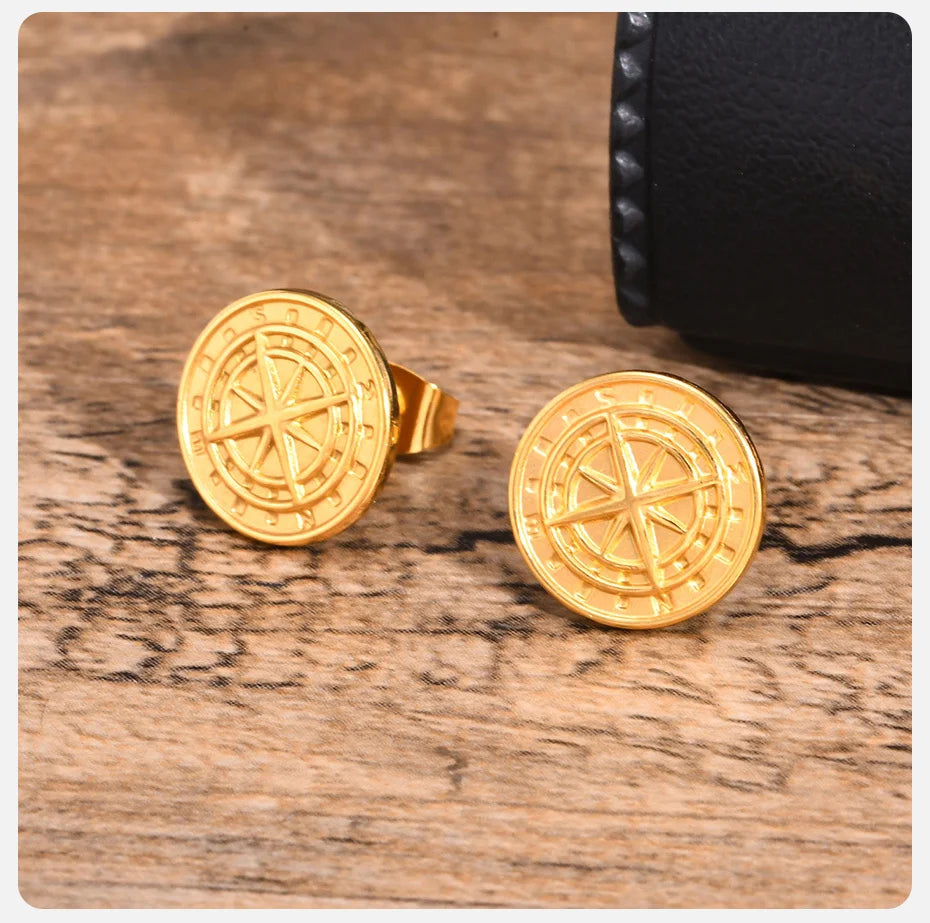 Gold studs for men