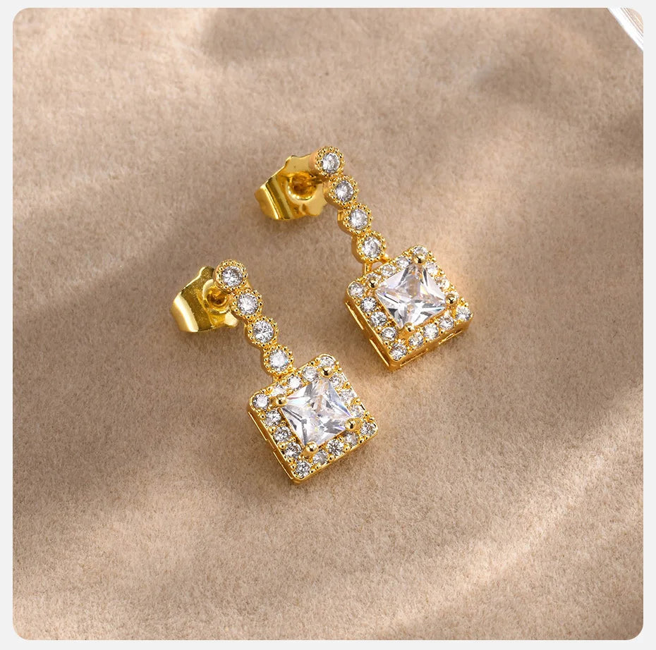 Ariel Luxury CZ Stone Earrings for Women