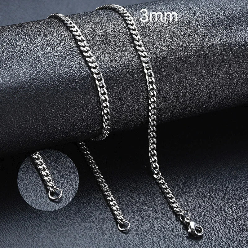 Silver necklace for men