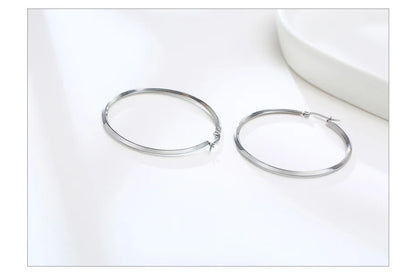 Ariel Minimalist Large Hoop Earrings for Women