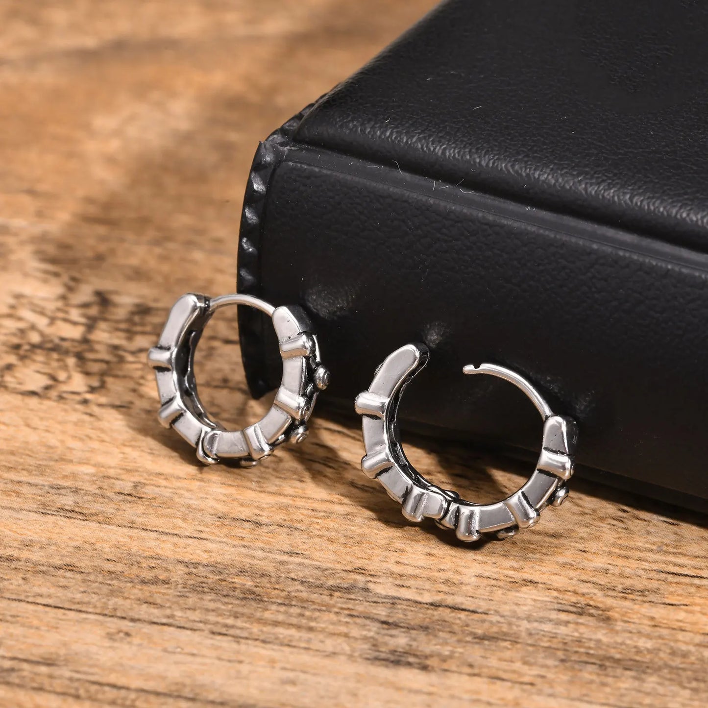 Ariel Stainless Steel Hoop Earrings