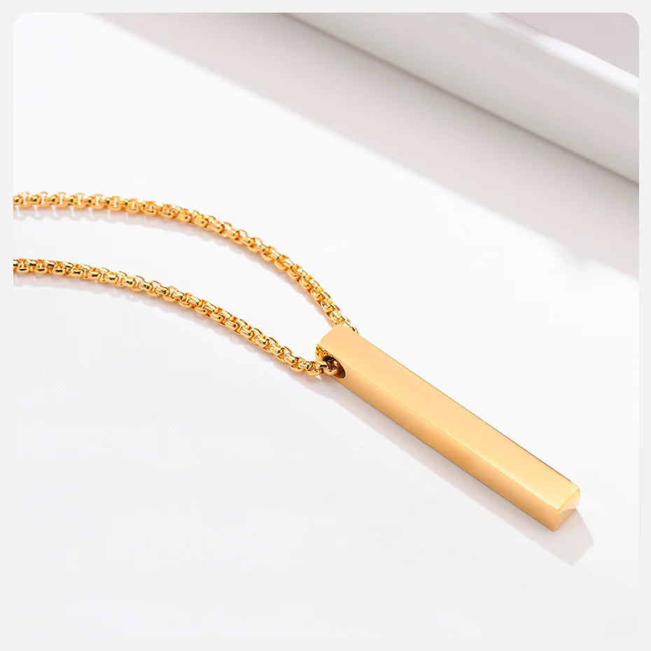 Ariel Vertical Pillar Necklace for Men