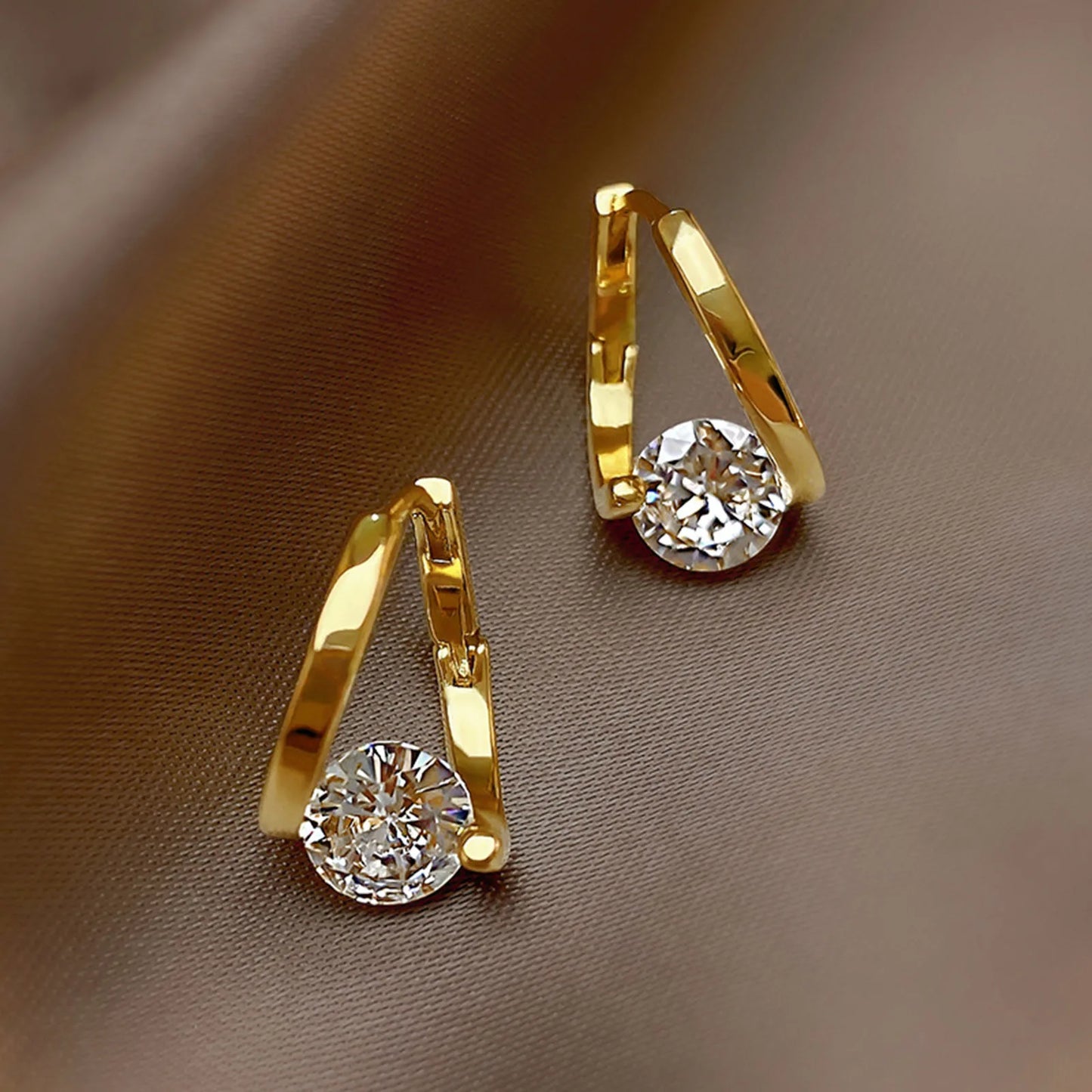 Ariel Glamour Gold Color Earrings for Women