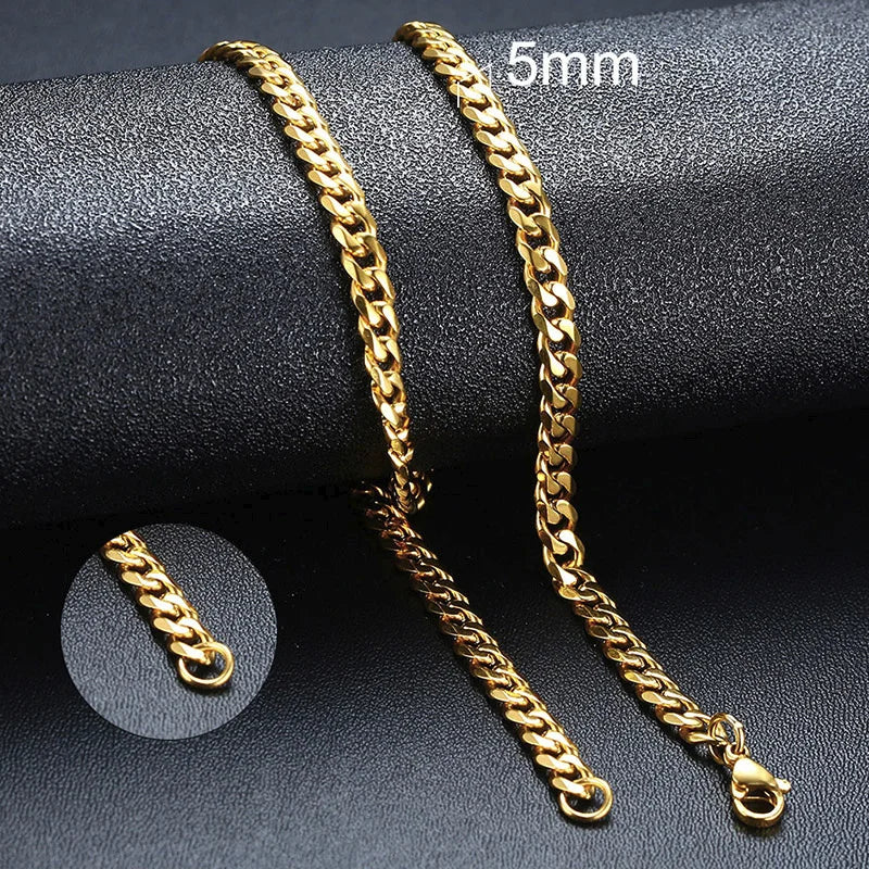 Gold necklace for men