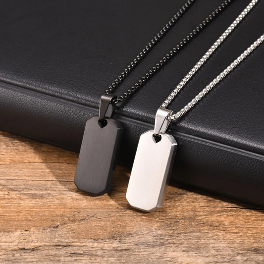 Ariel Thicken 4mm Bold Pendant Necklace for Men