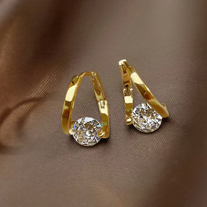 Ariel Glamour Gold Color Earrings for Women