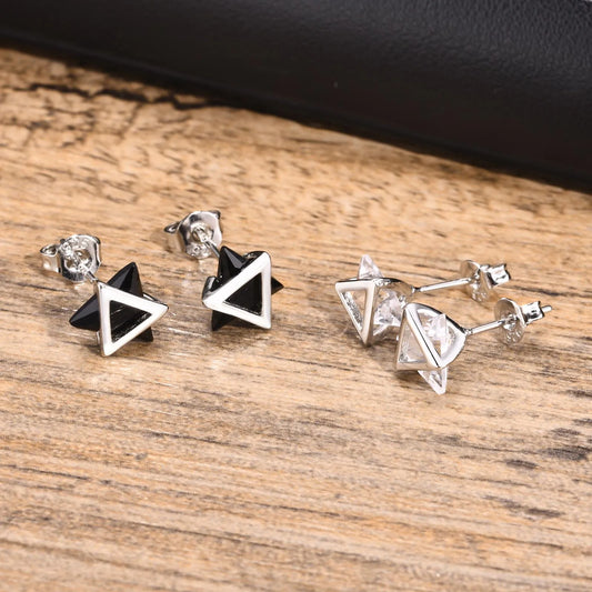 Ariel Triangle Small Stud Earrings