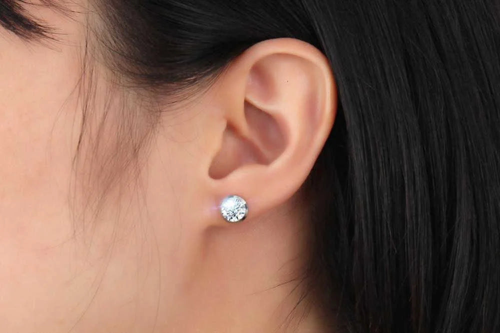 Ariel CZ Stone Classic Simple Stud Earrings for Women