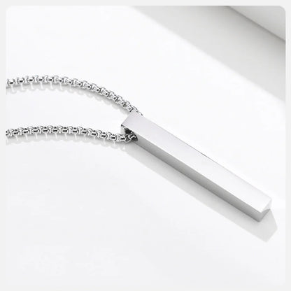 Ariel Vertical Pillar Necklace for Men