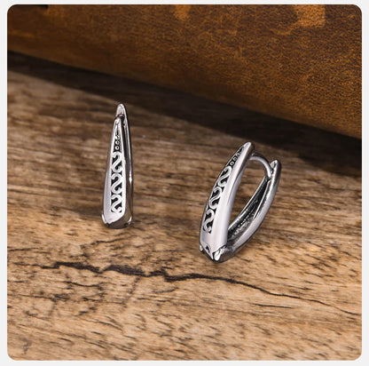 Ariel Retro Triangle Hoop Earrings for Men