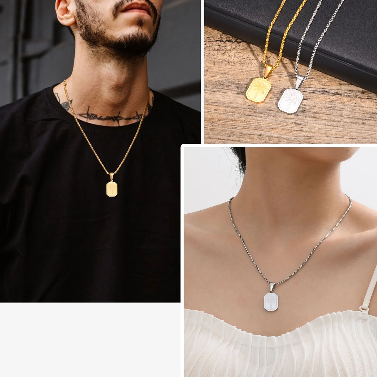 Ariel Simple Geometric Necklace