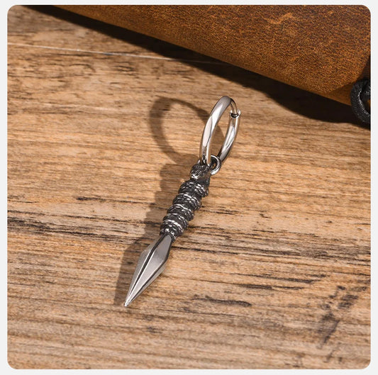 Ariel Rock Punk Arrowhead Earrings for Men