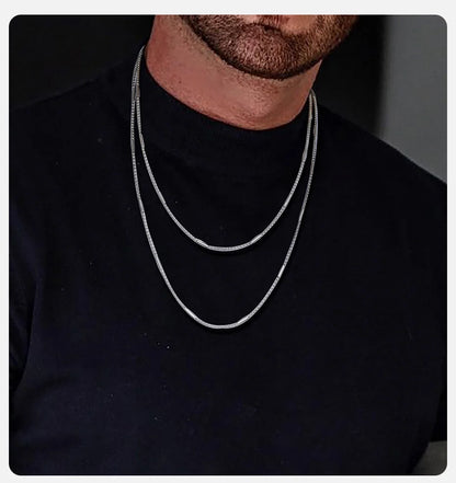 Ariel 2.5mm Box Chain Necklace for Men