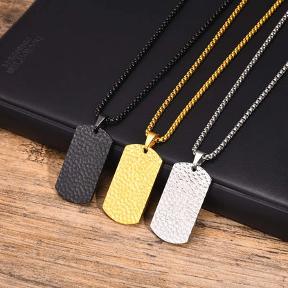 Ariel Punk Hammered Style Necklaces for Men