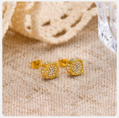 Ariel Full Cubic Zirconia Stone Earrings