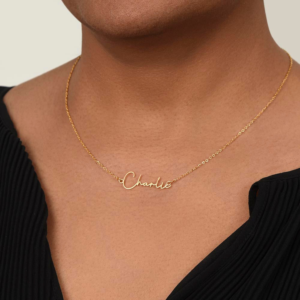 Personalized Name Necklace Signature Style (Free Shipping)