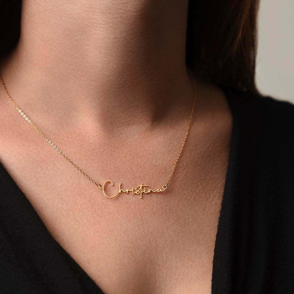 Personalized Name Necklace Signature Style (Free Shipping)